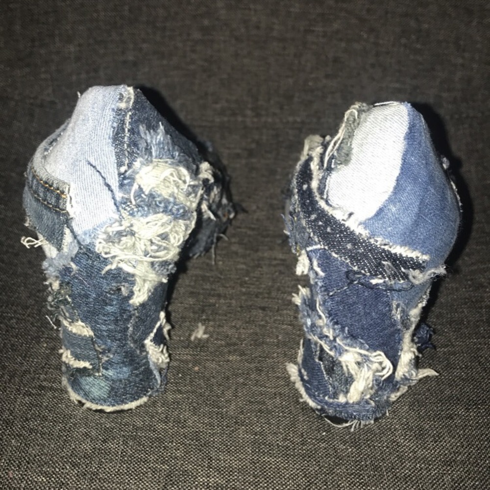 Custom Denim Block Clogs🔥🔥 - Picture 7 of 7